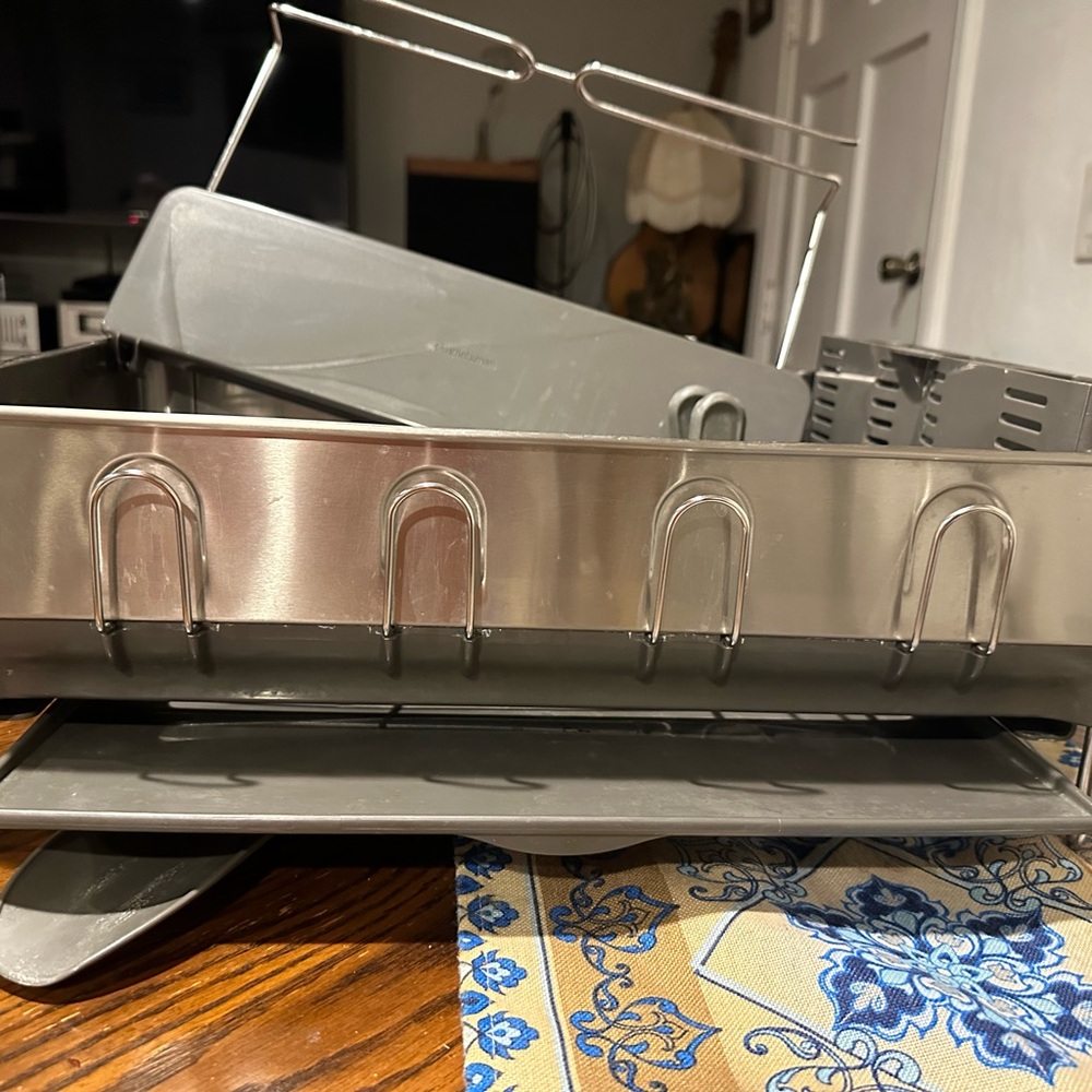 simplehuman Silver Kitchen Dish Organizer - Picture 5 of 9